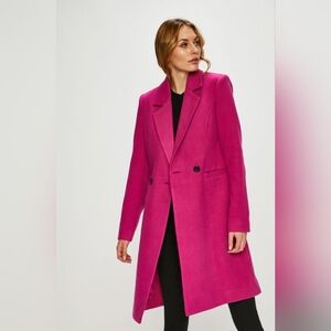 Vero Moda Hot Pink Pea Coat